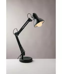 Lampada da tavolo 'architetto' nera, 60w